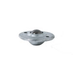 Billes acier, nylon, inox à collerette<br/>Diamètre 25mm