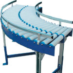 Courbe à rouleaux libres,<br/> Gravitaire, 45°, 90° ou 180°