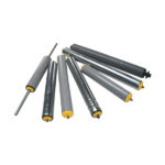 Rouleaux acier zingué  PVC ou acier INOX <br/>Diamètre 20mm, 9kg de charge maxi admissible par rouleau