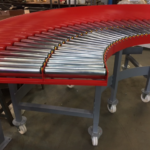 Courbe 90° à rouleaux libres <br/> acier ou zingue diamètre 60mm